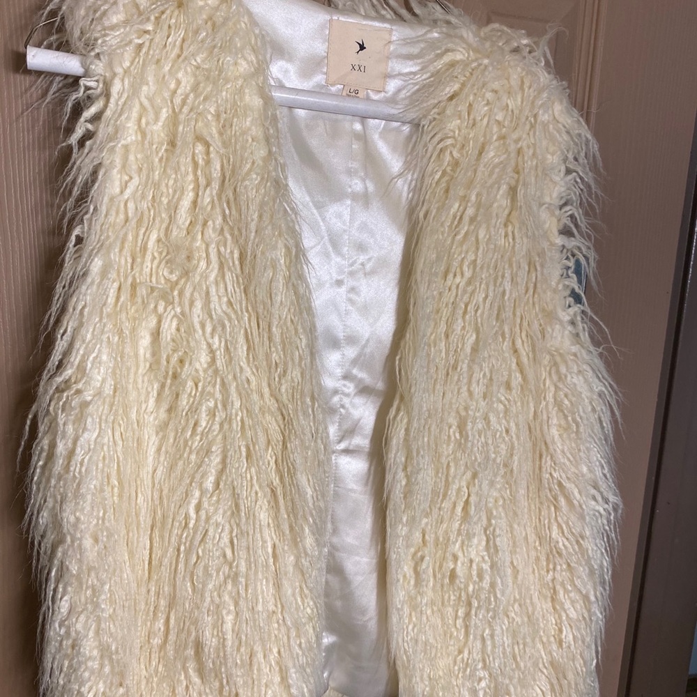 Fluffy vest